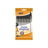 Bic Cristal Medium 1.0Mm Tükenmez Kalem Siyah 10Lu Poşet