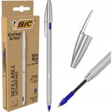 Bic Cristal Re'new Metal Gövdeli Tükenmez Kalem +2 Yedek Mavi