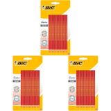BIC Evolution Kırmızı Kopya Kalemi 12'li Blister,Kıymık Oluşturmaz, Çiğnemeye Karşı Dayanıklı, Kolay Açılır 3lü paket