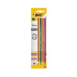 Bic Evolution Stripes Kurşun Kalem 4'lü Blister 4'lü Blisterli Trıangle