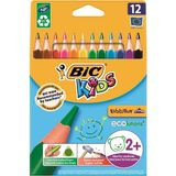 Bic Evolution Üçgen Jumbo Kuru Boya Kalemi Renkli 12'li Kutu Çocuklar İçin Özel Tasarım