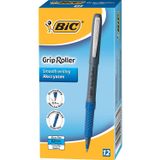 Bic Glide Grip Mavi 0.5 mm 12'li Roller Kalem