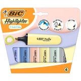 BIC Highlighter Flat Fosforlu Kalem Pastel 6'lı 302809
