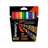 Bic Intensity 12 Renkli Keçeli Kalem 1 Adet Çok Renkli Kırtasiye Ürünü Ölçüleriyle - Karışık-Çok Renkli