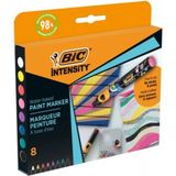 bic ıntensity paint marker kalem 8 renk vivid tonlar 527430 - 1 - Yok