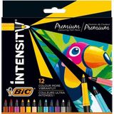 Bic Intensity Premium 12 Renk Keçeli Boya Kalemi 977891 Canlı Renklerle Yaratıcılığınızı Artırın