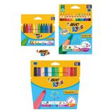 Bic Jumbo Keçeli Boya Kalem 12li Jumbo Kuru Boya Kalem 12li Üçgen Pastel Boya Kalemi 12li