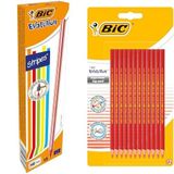 BIC kalem seti (Evolution kurşun kalem ve kırmızı kopya kalemi, 12'li blister)