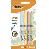 Bic Kalem Tipi Fosforlu Kalem Pastel Renk 4'lü