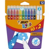 Bic Kids 12'li Magic Silinebilir Keçeli Boya Kalemi