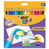 Bic Kids Aquacouleur 24'lü Kuru boya Kalemi