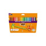 Bic Kids Colour Keçeli Kalem Seti, 24 Renk, Orta Uç