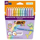 Bic Kids Couleur Keçeli Boya Kalemi Pastel Renkler 12Li
