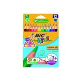 Bic Kids Evolution Üçgen Jumbo Kuru Boya Kalemi 12`li Kutu 3086124001632