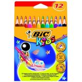 Bic Kids Evolution Üçgen Jumbo Kuru Boya Kalemi Seti, 12 Renk