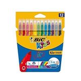 Bic Kids Keçeli Boya Kalemi Ultra Yıkanabilir 12'li Çok Renkli