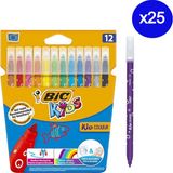 Bic Kids Kid Couleur Keçeli Boya Kalemi 12 Renk 25 Adet