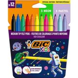 Bic Kids Kid Couleur Yıkanabilir Keçeli Boya Kalemi 12’li - Renkli