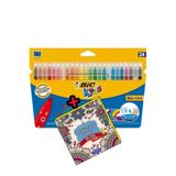 Bic Kids Kid Couleur Yıkanabilir Keçeli Boya Kalemi 24 Renk Kby 841800