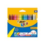 Bic Kids Plastidecor Silinebilir Pastel Boya, 18 Renk, Beyaz