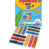 Bic Kids Plastidecor Triangle Elleri Kirletmeyen Ucgen Jumbo Mum Pastel Boya 144Lu Sinif Paketi