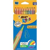Bic Kids Tropicolor 12 Renk Kuru Boya Kalemi - 12'Lİ