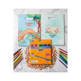 Bic Kids Tropicolors 24’lü Kuru Boya Kalemi Seti - 2 Adet Kapaklı ve Kulplu Boyama Defteri Hediyeli