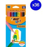 Bic Kids Tropicolors Kuru Boya Kalemi 12 Renk 36 Adet
