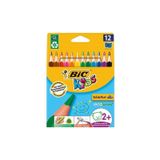 Bic Kids Üçgen Jumbo Kuru Boya 12 Li