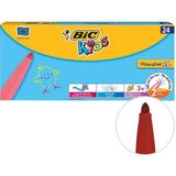 Bic Kids Visa Color 829005 Yıkanabilir Jumbo Keçeli Boya Kalemi 24'lü Paket - Renkli