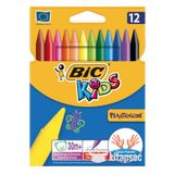 Bic Kidselleri Kirletmeyen 12 Renk Mum Boya