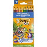 bic kidssmooth kuru boya kalemi 12 renk 525786 - Yok