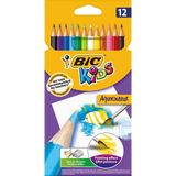 Bic Kuru Boya Aquarell 12'li Canlı Renkler ile Suya Dayanıklı Boyama Seti