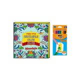 Bic Mandala Boyama 12'li Kuru Boya Ve Küçükler Ve Büyükler Için Mandala Kitabı Set