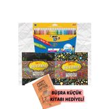 Bic Mandala Büyükler Için Boyama Seti - 2 Kitap Ve 24 Keçeli Kalem KBY.