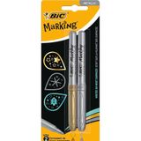 Bic Marking Altın Gümüş Permanent 2'li Blister Markör