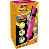 bic marking flat highlighter fosforlu kalem (ışaret kalemi) pembe 517963 (10 lu paket) - Yok