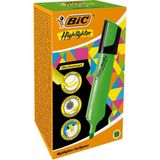 bic marking flat highlighter fosforlu kalem (ışaret kalemi) yeşil 517964 (10 lu paket) - Yok
