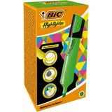 Bic Marking Flat Highlighter Fosforlu Kalem (İşaret Kalemi) Yeşil 517964 (10 Lu Paket)