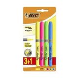Bic Marking Highlighter Grip Kalem Tipi Fosforlu İşaret Kalemi 1,6 - 3,4 Mm (3+1 Set) 824757 - Sarı