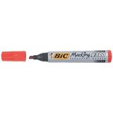 Bic Markör Kesik Uç Kalem Kırmızı 2300 820924 (12 Li Paket)