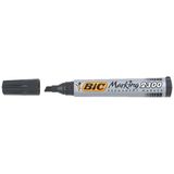 Bic Markör Kesik Uç Kalem Siyah 2300 8209263 (12 Li Paket)