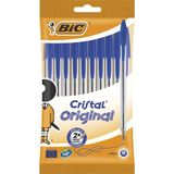 Bic Mavi Cristal Tükenmez Kalemler 10 Adet Mavi Renkli Kullanım İçin Pratik Seçim