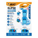 Bic Maxi Elips Kapaklı 2'li Blister Mavi Jumbo ve Klasik Kalemtıraş