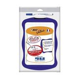Bic Mini Beyaz Tahta 20x30 cm Mavi Kalem ve Silgi ile Çizgili Yaprak Tipi 1721