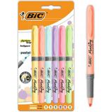 Bic Pastel 6'lı Fosforlu Kalem Marking Highlighter Pastel Blister - Karışık-Çok Renkli - Standart