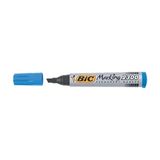 Bic Permanent Kesik Uçlu Mavi Markör