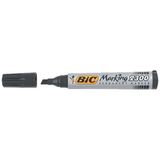 Bic Permanent Kesik Uçlu Siyah Markör