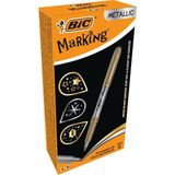 bic permanent markör kalem ıntensity altın gümüş 950466 (12 li paket) - Yok