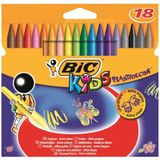 Bic Plastidecor Silinebilir Pastel Boya 18 Renk Karton Kutu (8297714)
